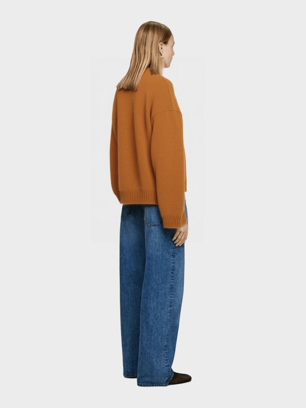 Brown Oversized Knit Sweater