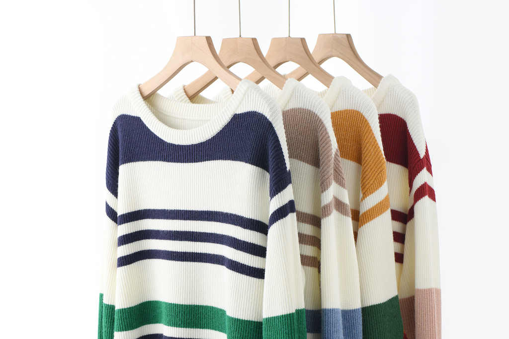 Women's Off Shoulder Knit Sweater, Wide Neck Textured Pullover