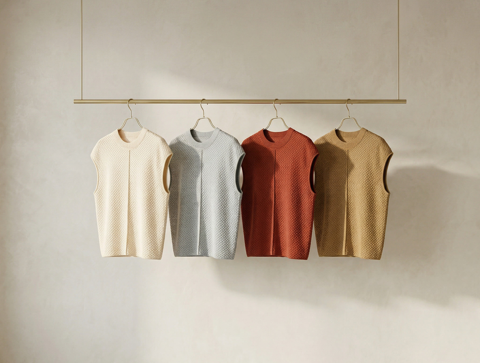 Women's Textured Sweater Tank, Sleeveless Knit Summer Top