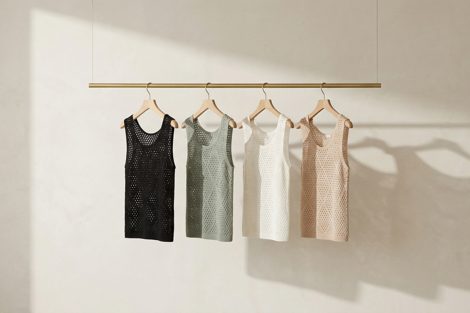Women's Open Knit Sweater Tank, Sleeveless Summer Top